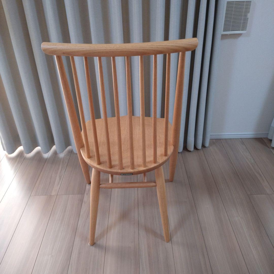 柏木工　KASHIWA ダイニングチェア②　オーク　無垢　飛騨家具　シビルチェア