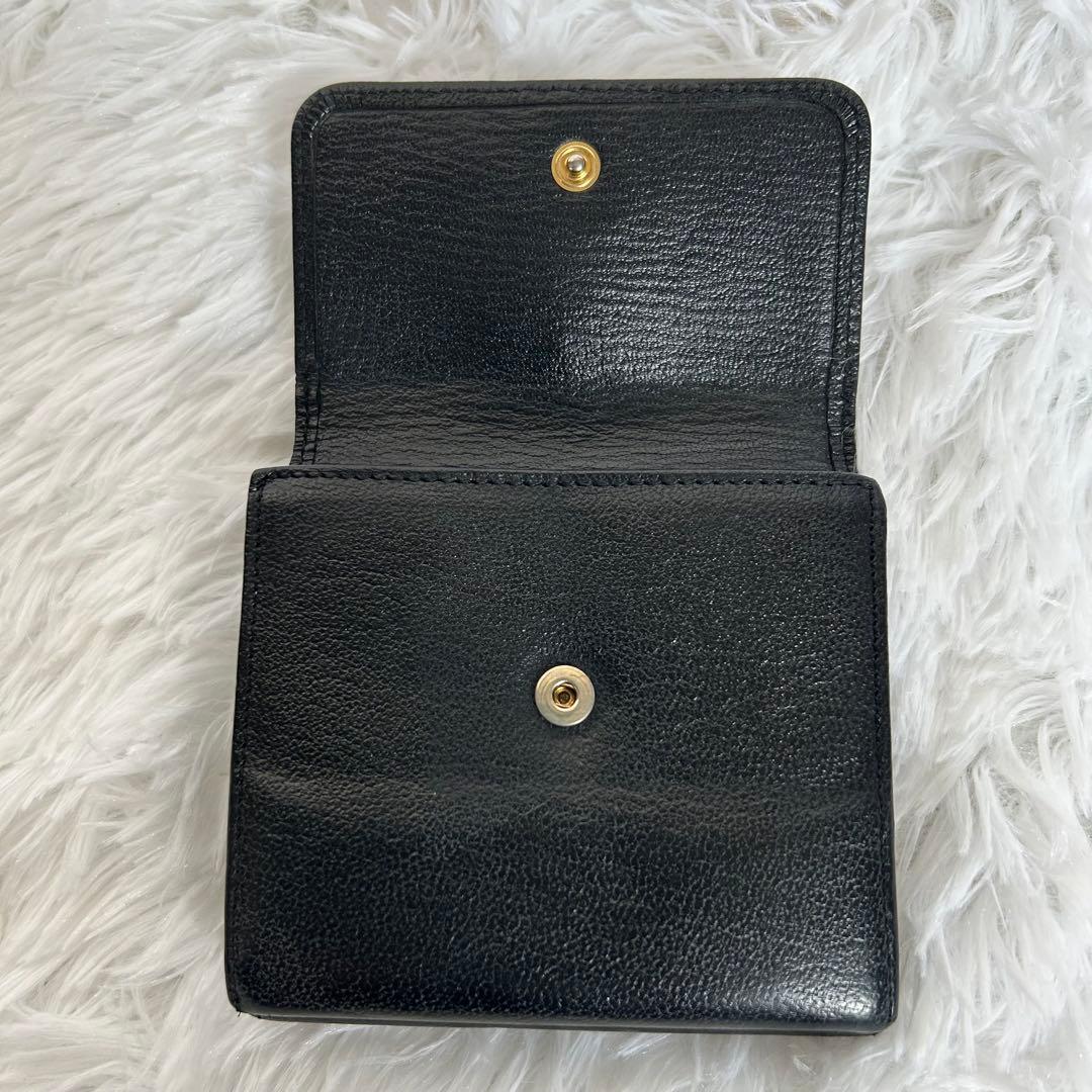 最終値下げ！CHANEL ブラック 二つ折り財布　ココマーク