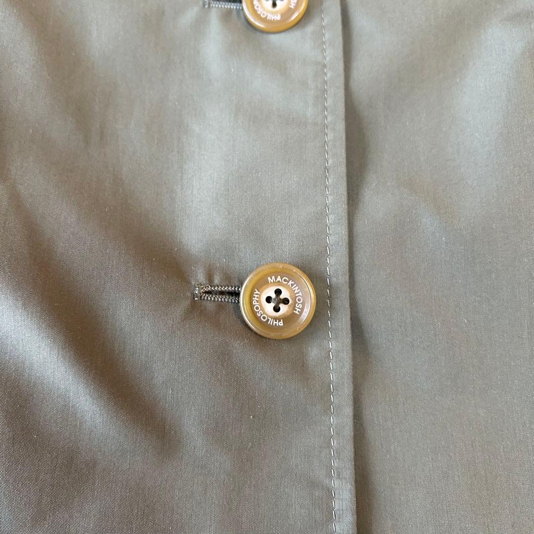 極美品　マッキントッシュフィロソフィ　ステンカラーショートスプリングコート