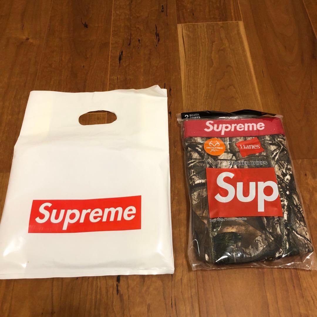 新品Supreme Hanes Realtree Boxer Briefs 2枚