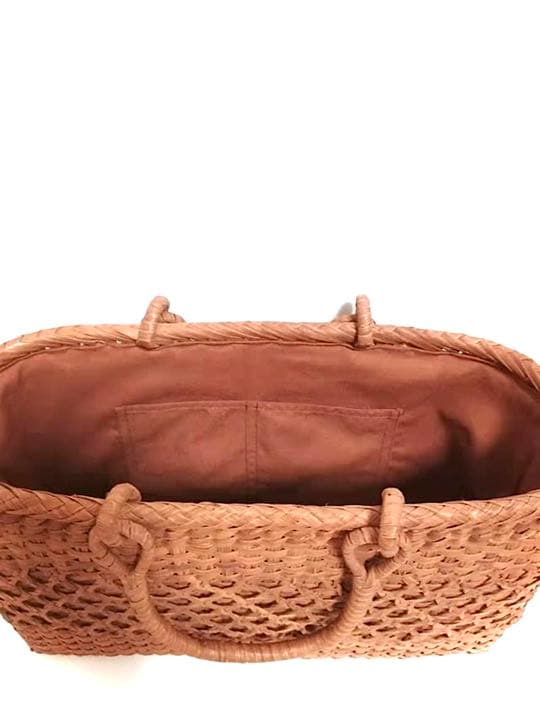 【人気！売れ筋商品】山葡萄バック(龍網編み)