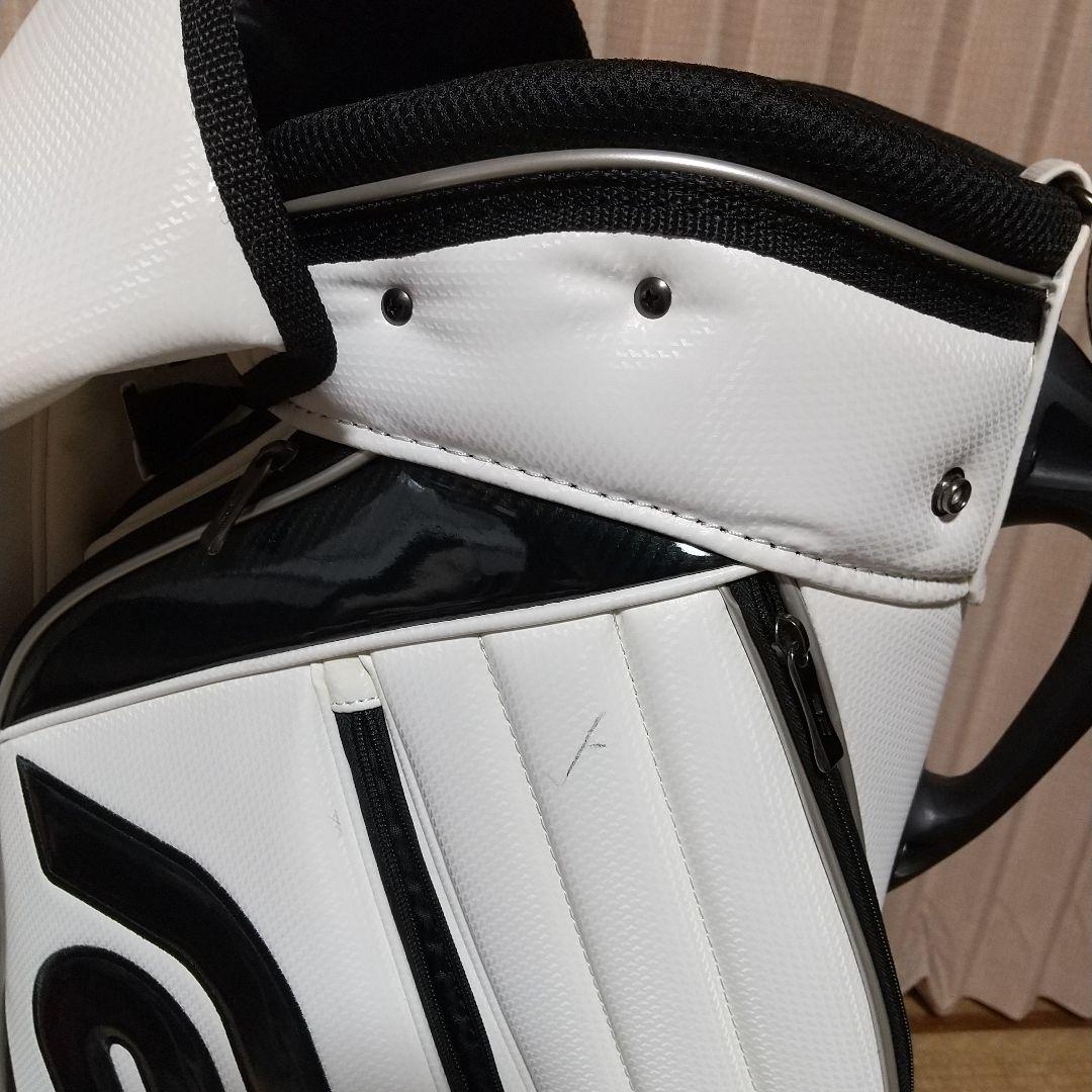 美品  COLLECTION ゴルフバック ホワイト/ブラック