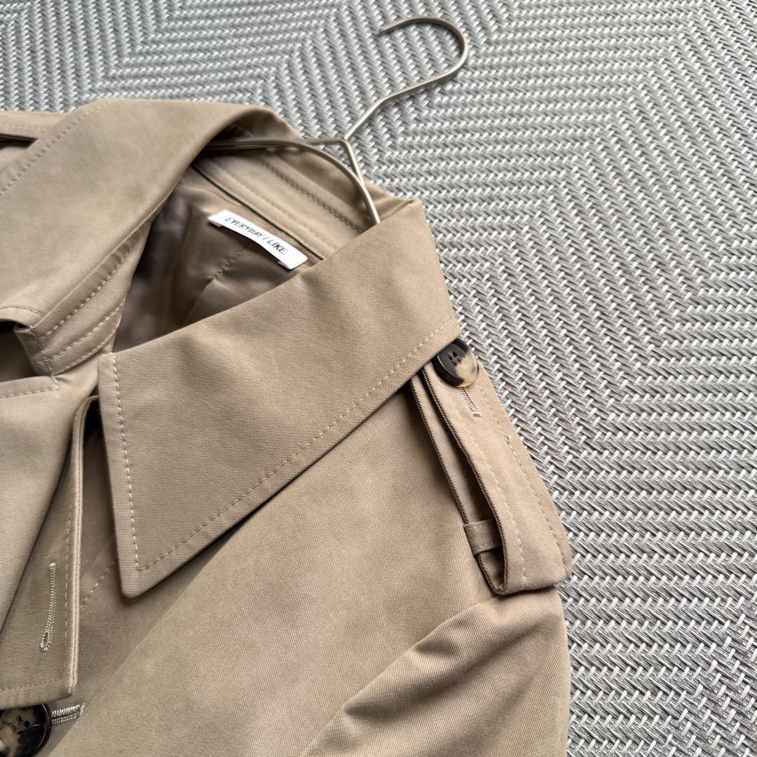 美品　EVERYDAY I LIKE. トレンチコート ベルト ベージュ ダブル