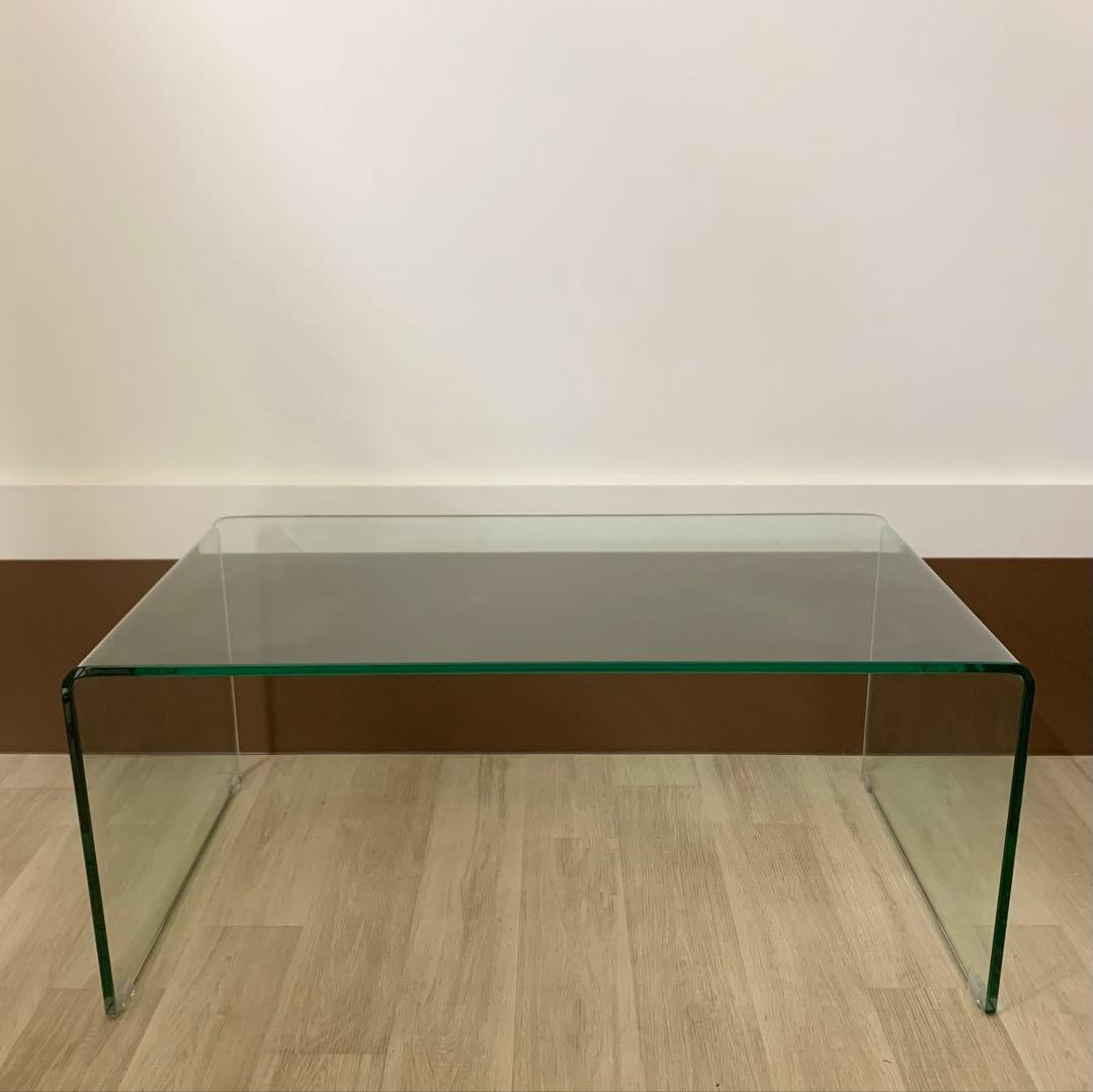 セ*フ様 【美品】IDC大塚家具 リビングテーブル ガラス コンチネンタルファニ