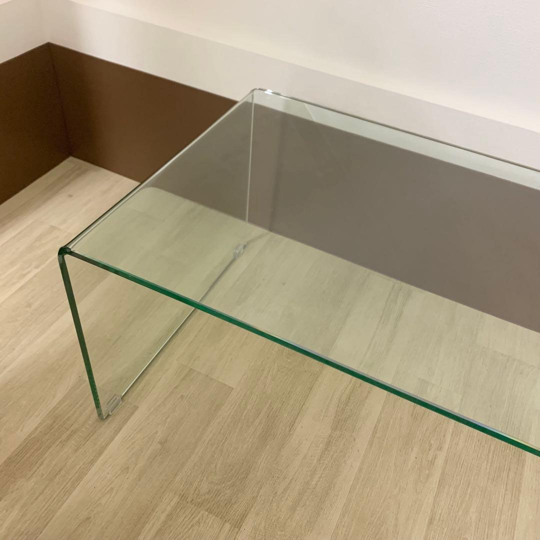 セ*フ様 【美品】IDC大塚家具 リビングテーブル ガラス コンチネンタルファニ