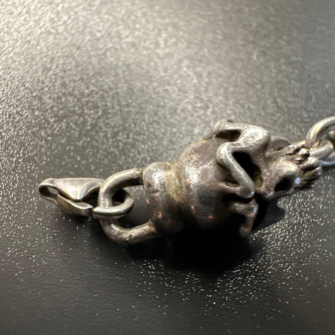 THIRTEEN DESIGNS シルバースカル羽根 チェーン 訳あり