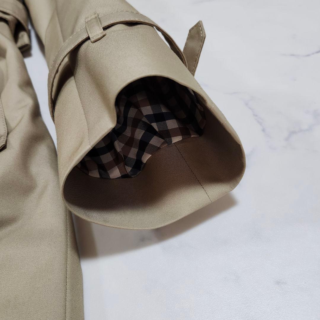 アクアスキュータム　ライナー付きトレンチコート　クラブチェック　ロング