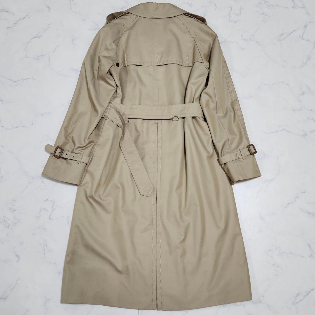 アクアスキュータム　ライナー付きトレンチコート　クラブチェック　ロング