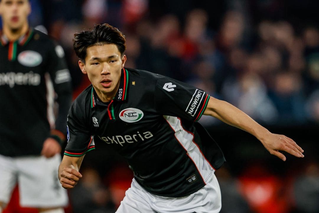 塩貝健人　実使用ユニフォーム　直筆サイン フェイエノールト戦2ゴール時着用