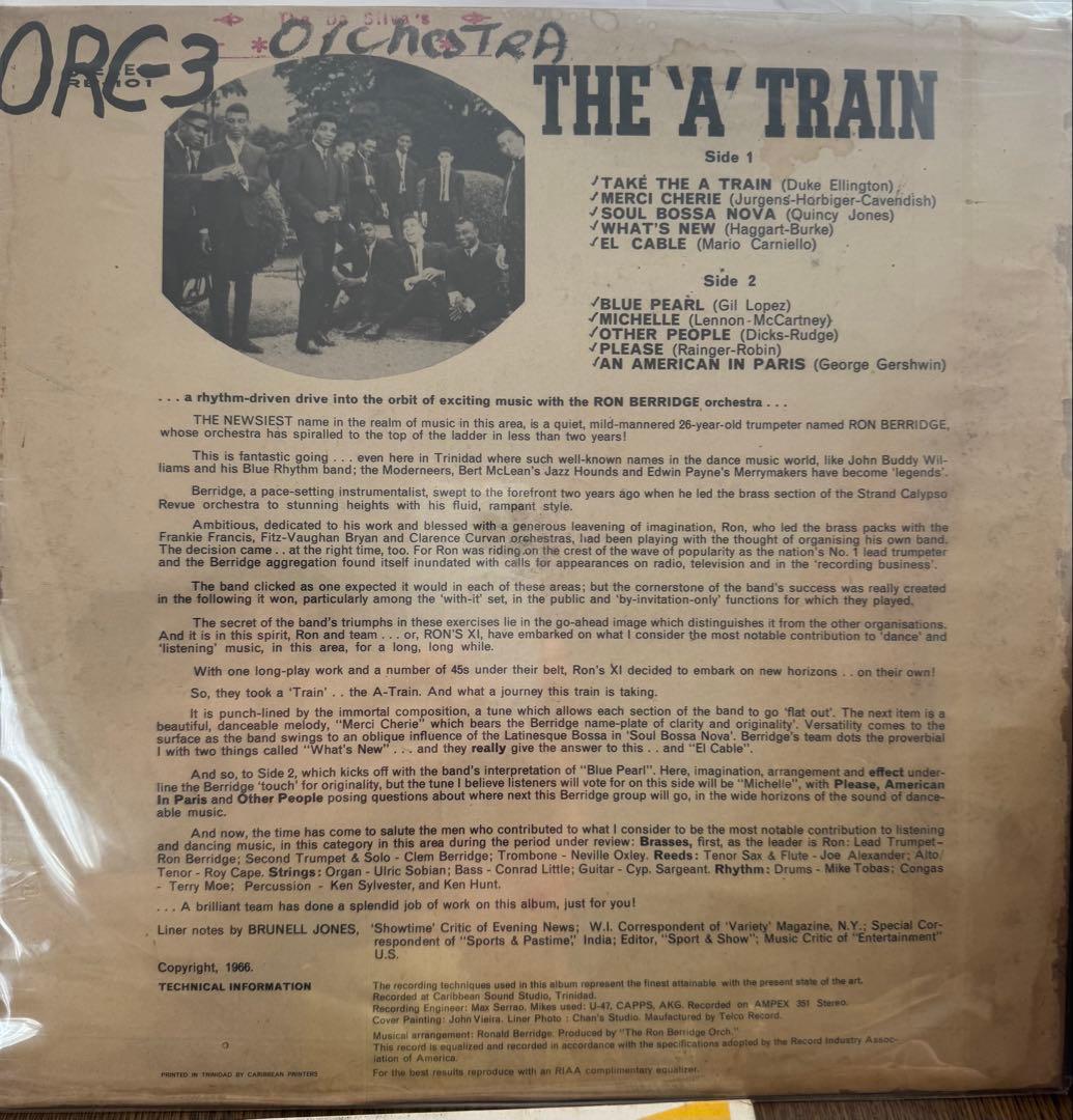 洋楽 THE 'A' TRAIN Ron Berridge and Orchestra