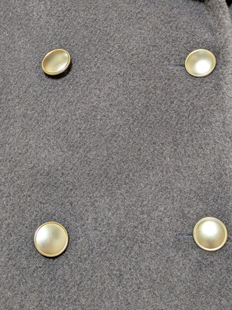 GLOBALWORK 軽やかストレッチ襟2WAYミドルコート Sサイズ ブラウン