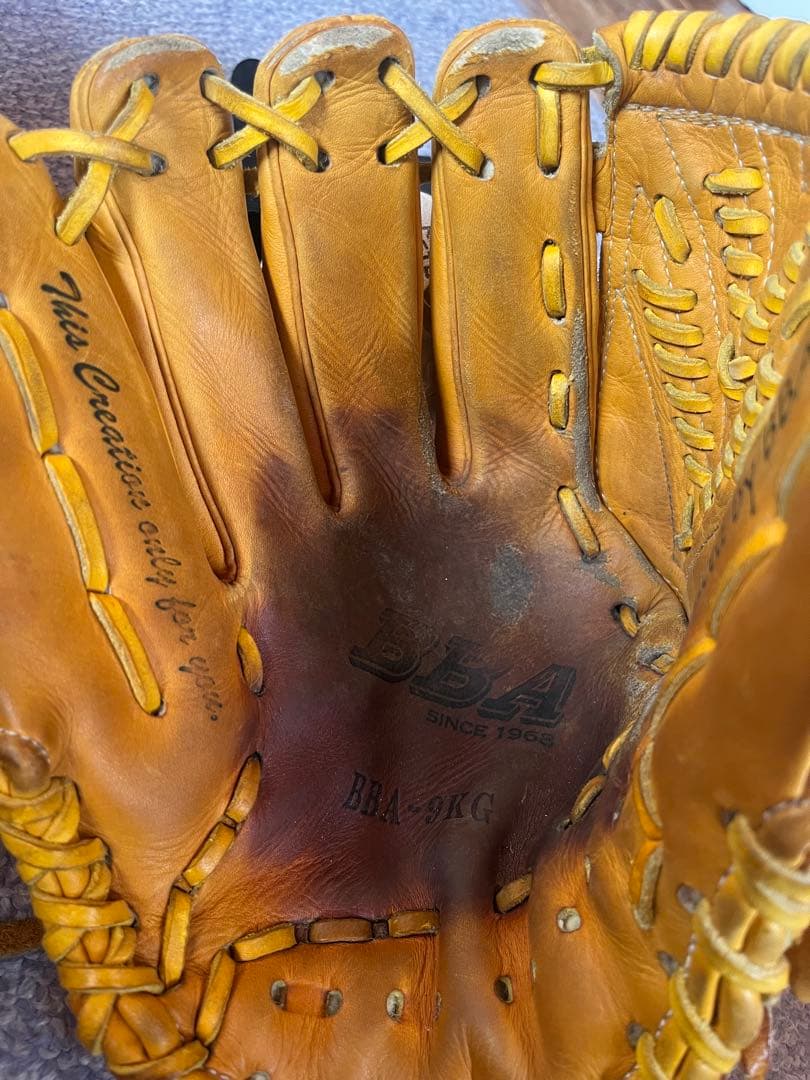 ［R.C］BBA (YAMATOグラブ工房)手作り黄革左投げ投手用硬式