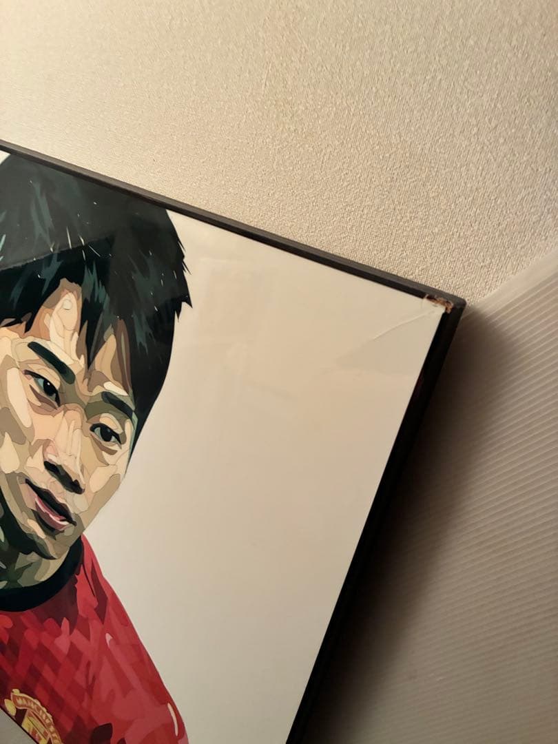 香川真司　アート　パネル　52cm 大サイズ　キータタット　シティケット