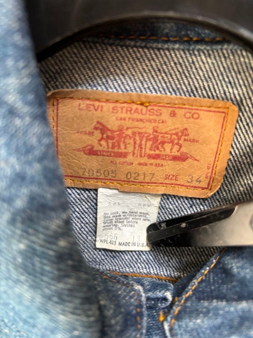 お*か様 70s levi's 4th 70505 ケアタグ スモールe 濃紺