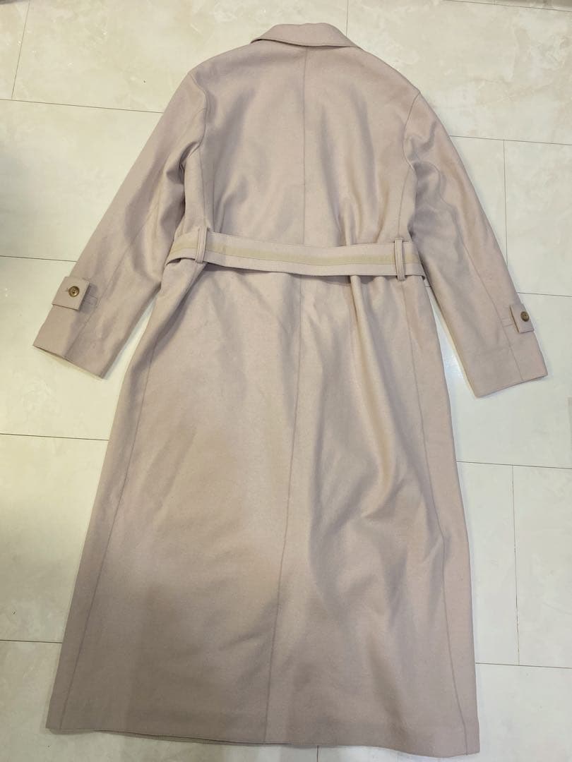 アルアバイル☆ウールトレンチロングコート2未使用ピンクベージュ系