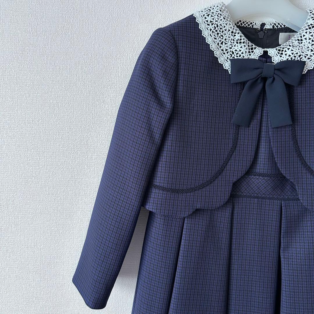 新品タグ付き卒園入学式フォーマルアンサンブル　120エルアンノアール