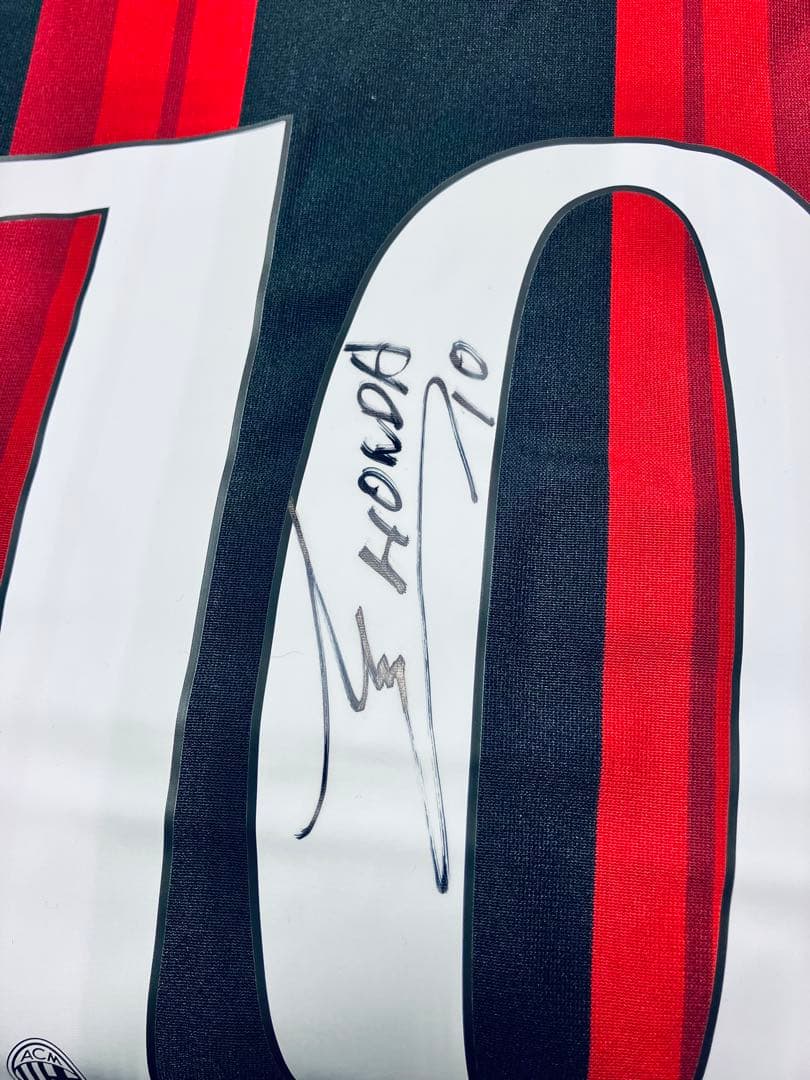 新品 ACミラン10 本田圭佑選手直筆サイン入りユニフォーム