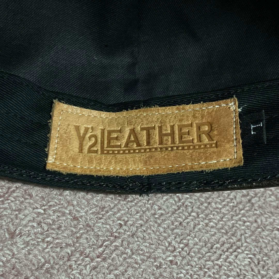 Y'2leather キャスケット　レザー