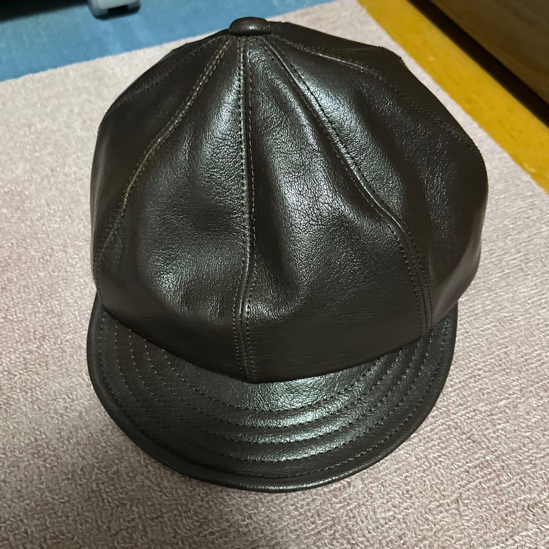 Y'2leather キャスケット　レザー