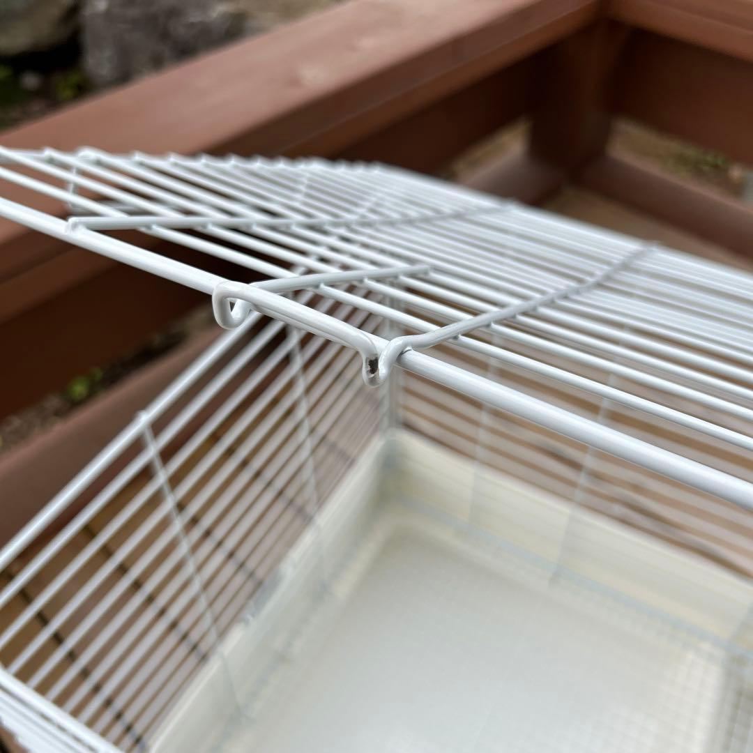 うさぎ　モルモット　イージーホーム80 ホワイト ケージ カバー付き