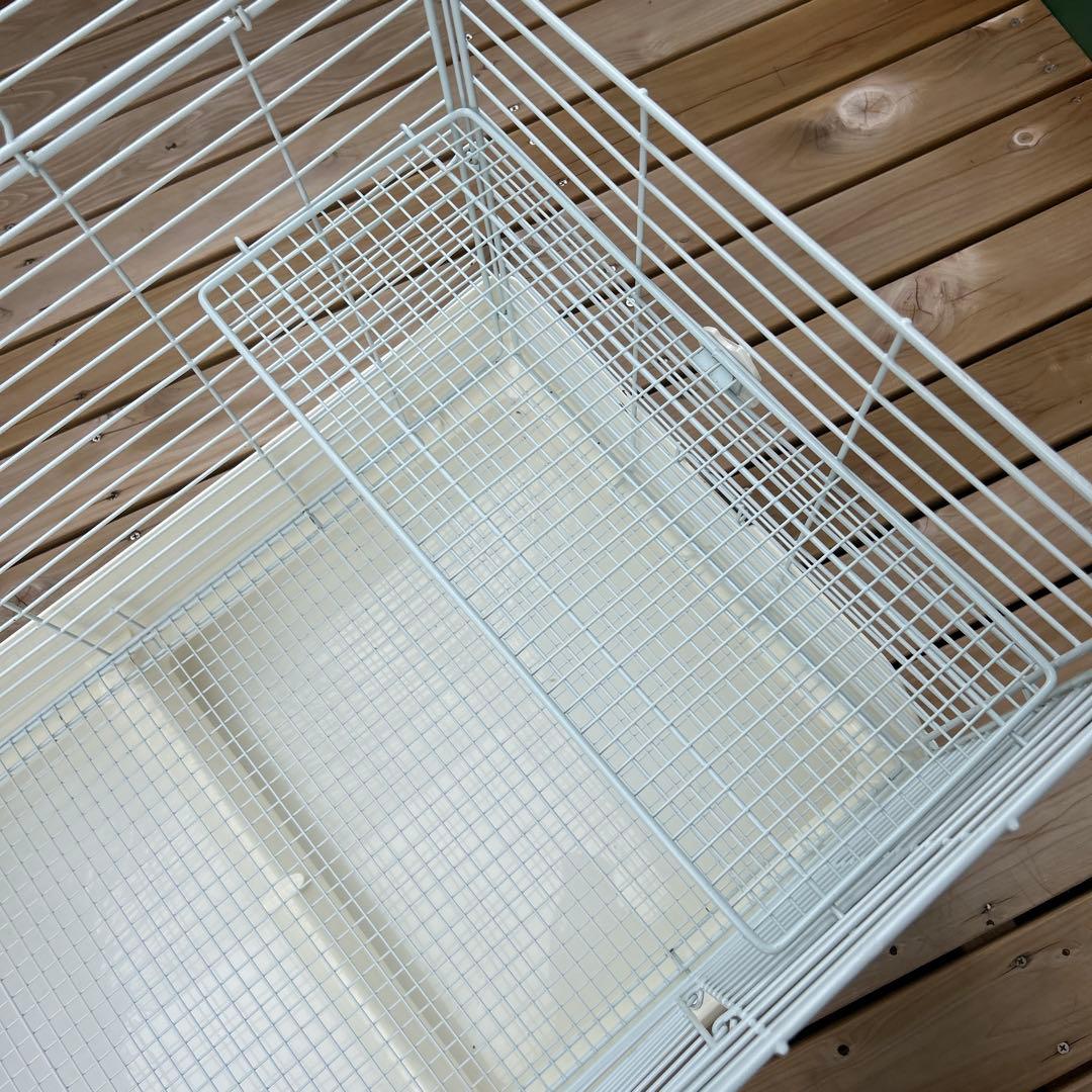 うさぎ　モルモット　イージーホーム80 ホワイト ケージ カバー付き