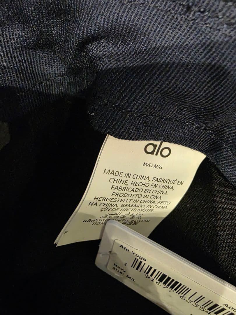 alo ネイビー ハット 帽子 正規品 新品タグ付き