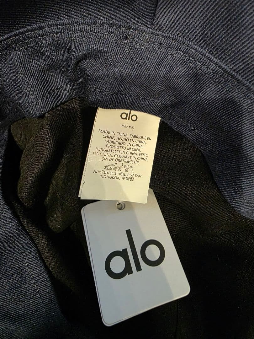 alo ネイビー ハット 帽子 正規品 新品タグ付き