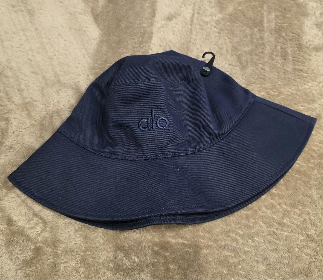 alo ネイビー ハット 帽子 正規品 新品タグ付き