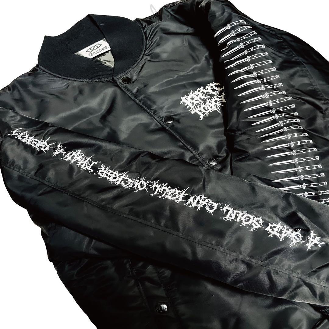 KRY CLOTHING DAEKI BIGサイズ中綿スタジャン ブラック L