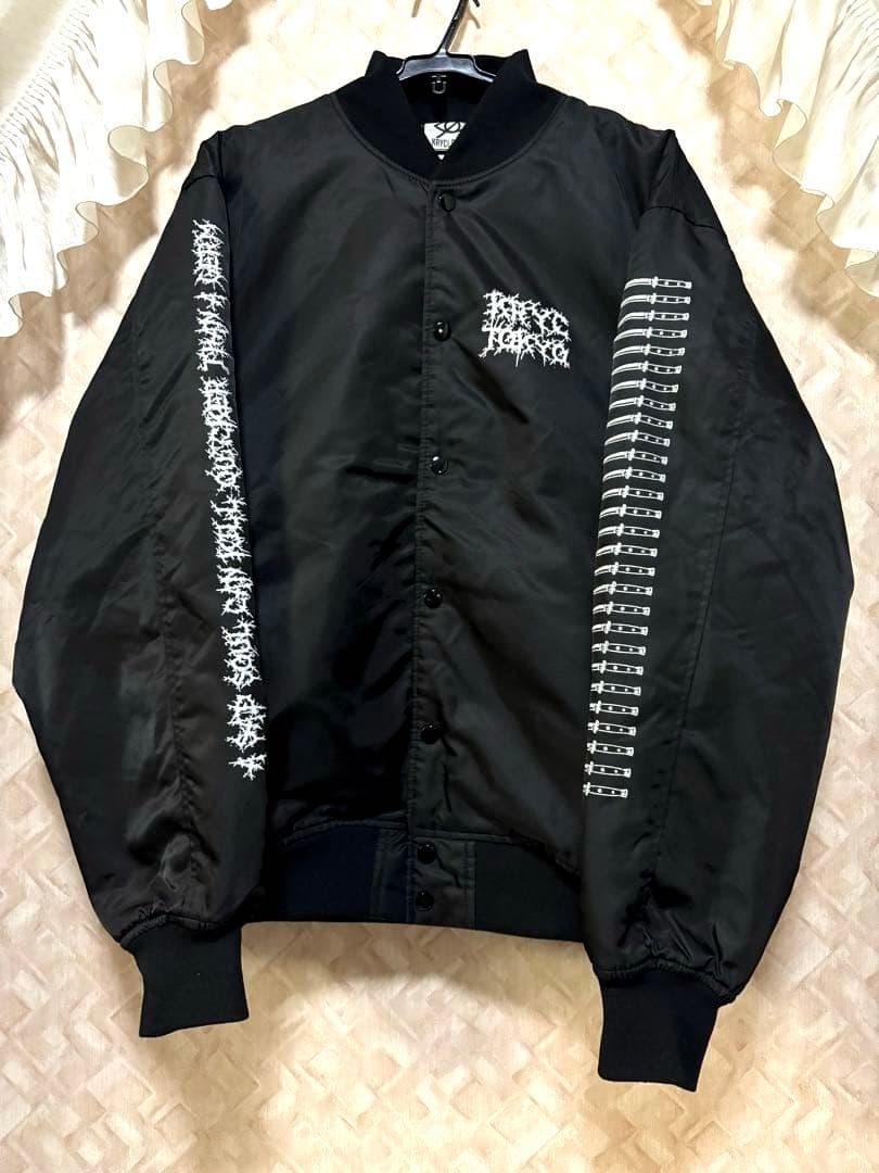 KRY CLOTHING DAEKI BIGサイズ中綿スタジャン ブラック L
