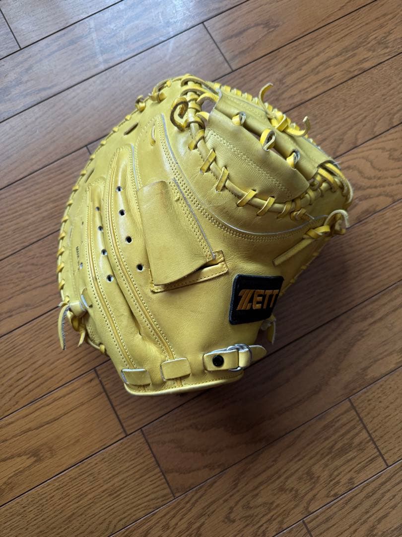 ZETT 硬式　キャッチャーグローブ イエロー