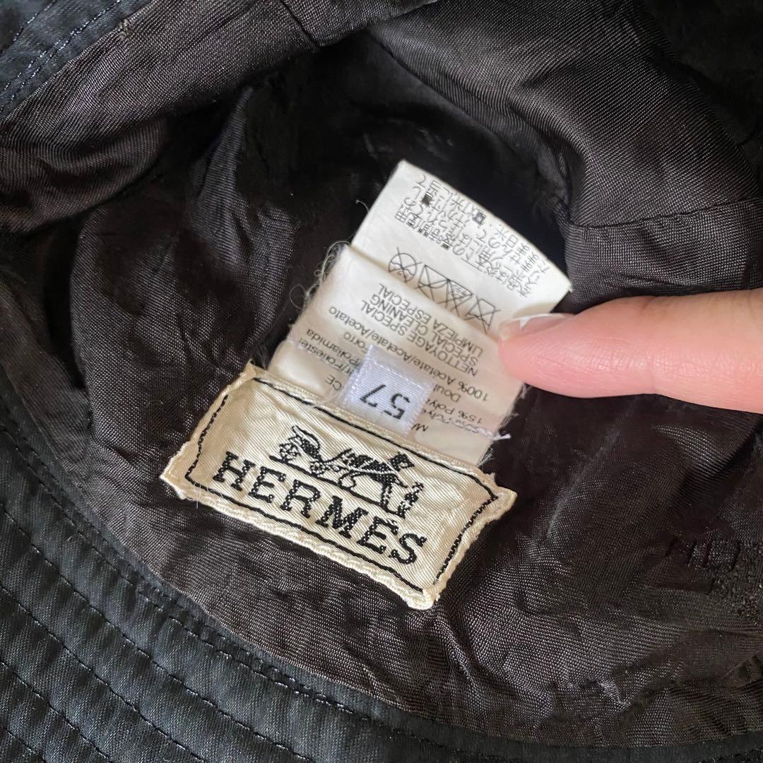 HERMES チューリップハット/バケットハット
