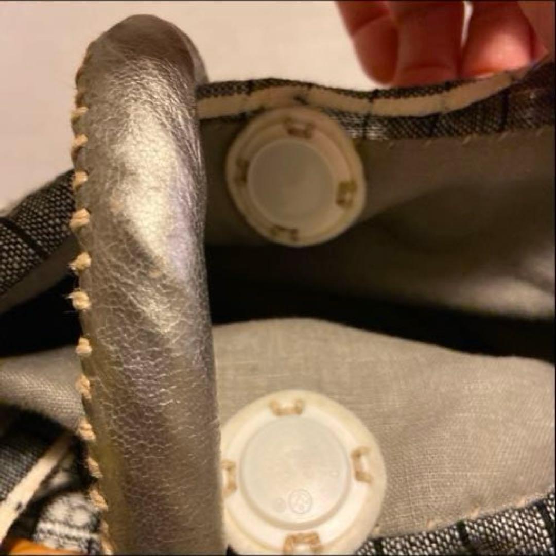 エバゴス×ウサギ プゥ トワ 限定 紅藤 シェニール織りパッチワーク カゴバッグ