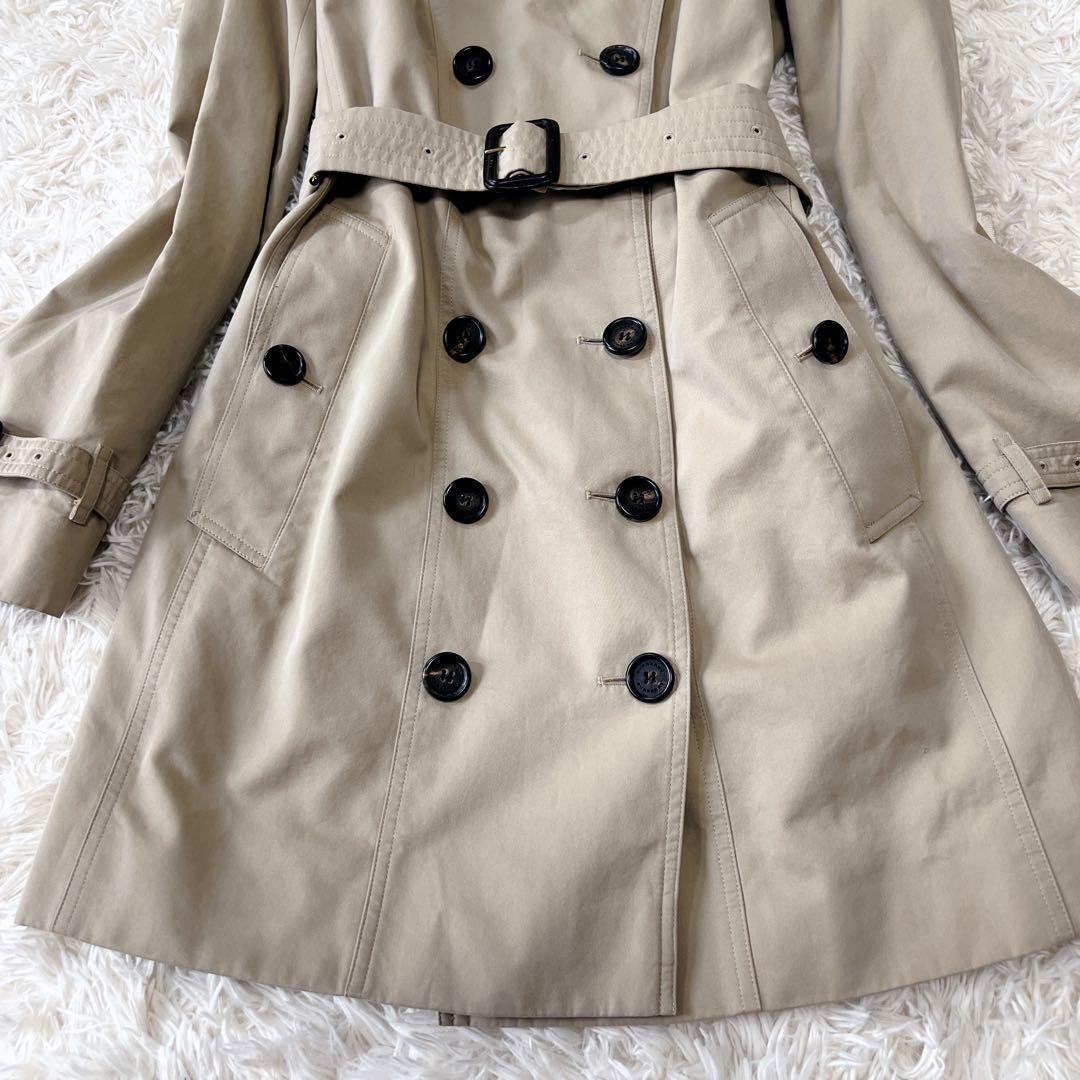 《美品》バーバリー トレンチコート サンドリンガム メガチェック ベージュ