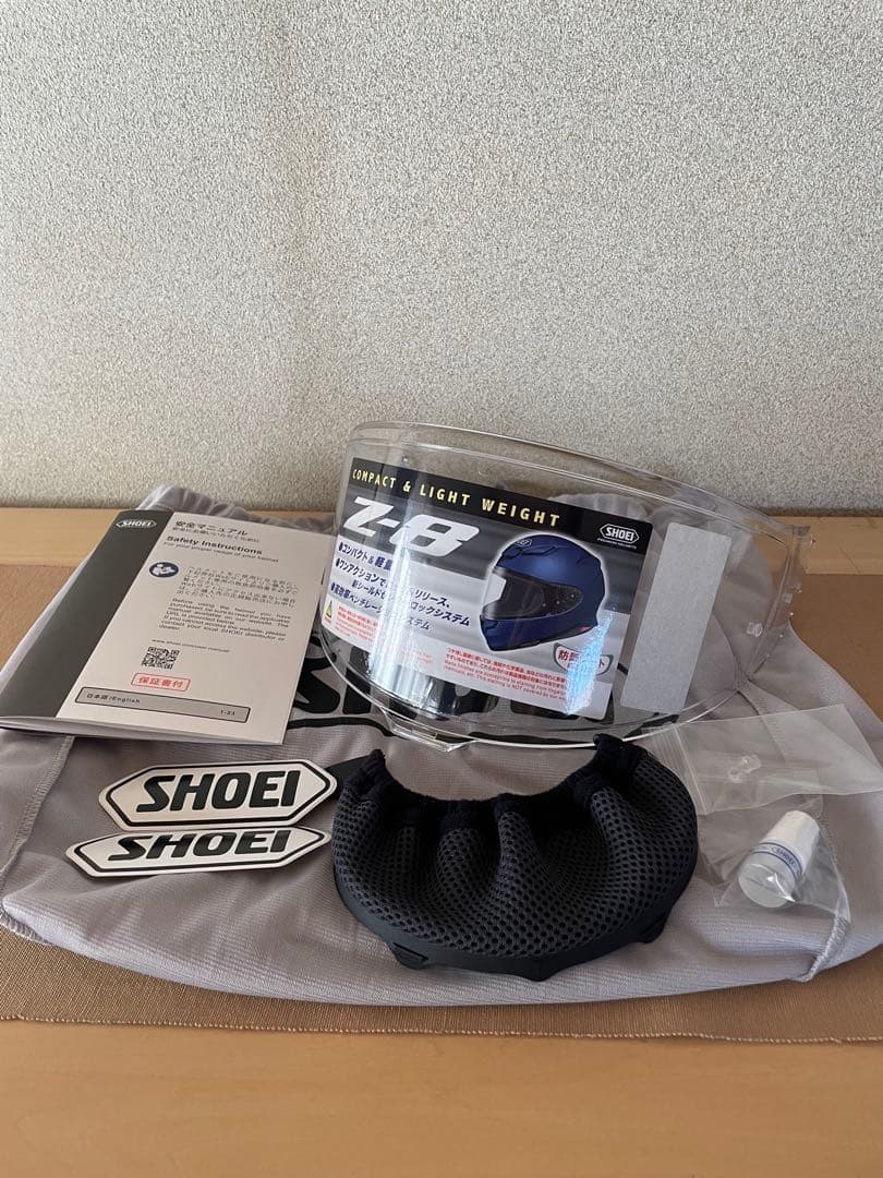 Shoei Z8 ブラックMサイズ