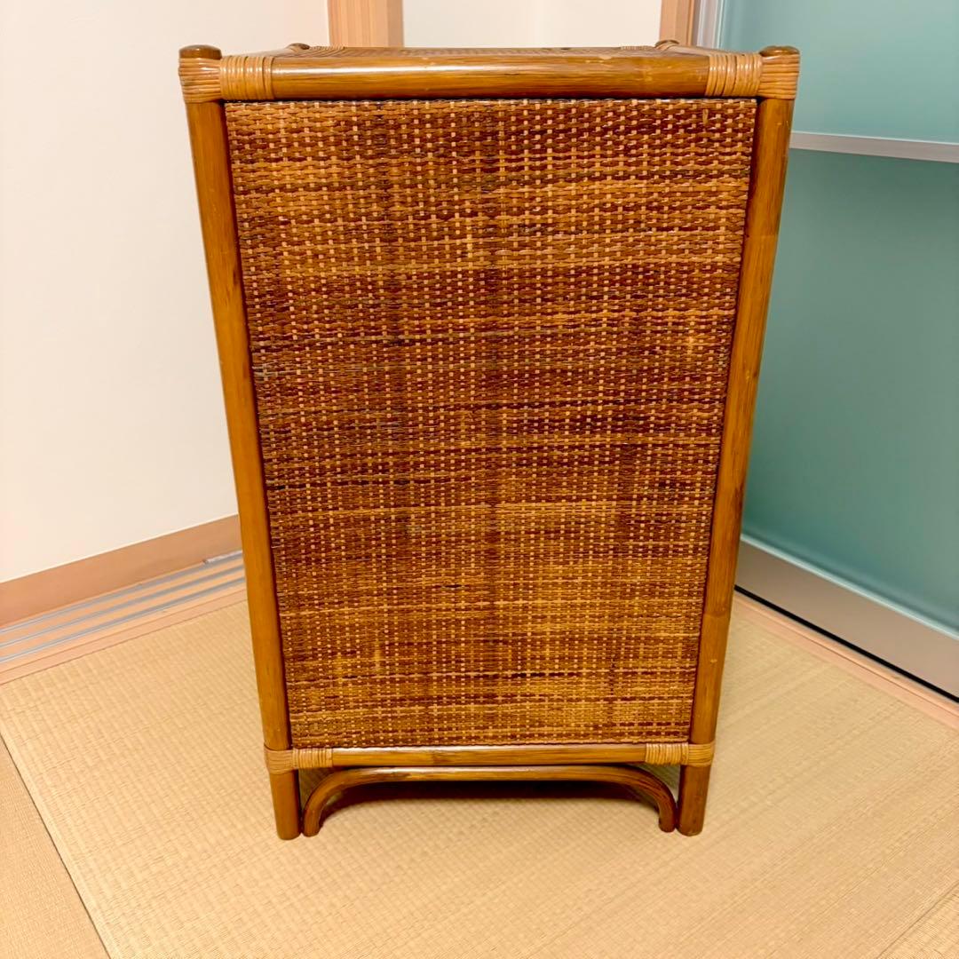 【美品】ラタンチェスト ４段 藤家具 高品質 ラタン チェスト