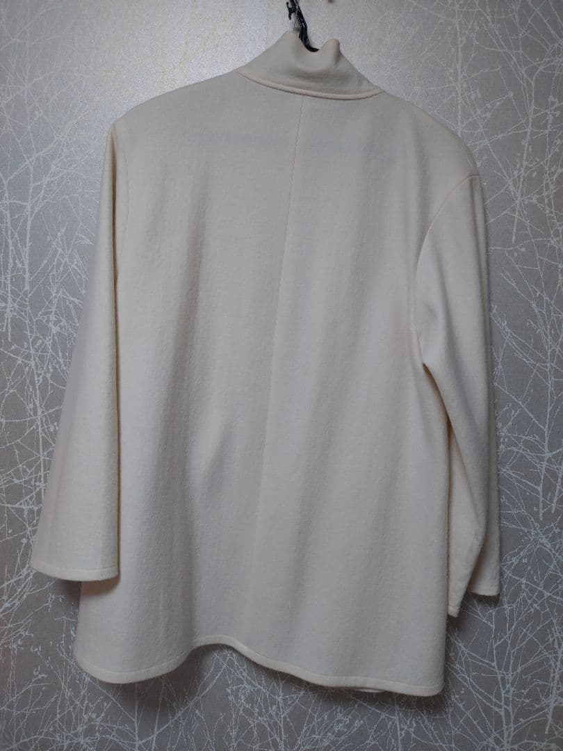 コトリワークス ラップコーディガン ショート丈 ホワイト