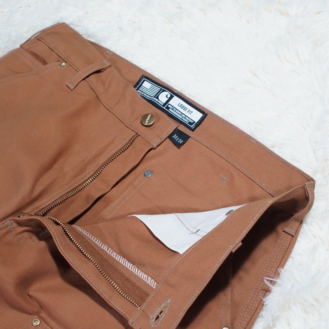 USA製《Carhartt》ペインターパンツ(W34)ダブルニー BRN ワーク