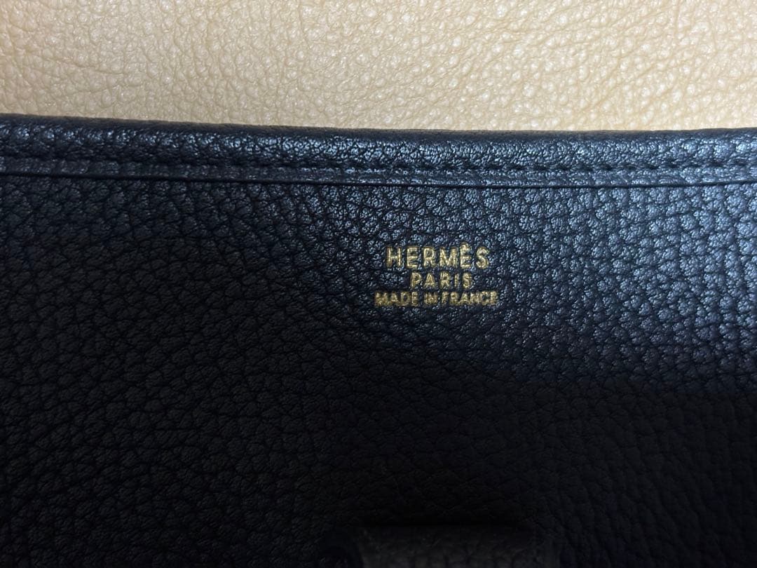HERMES エルメス エヴリンPM ブラック トゴ エブリン ショルダーバッグ