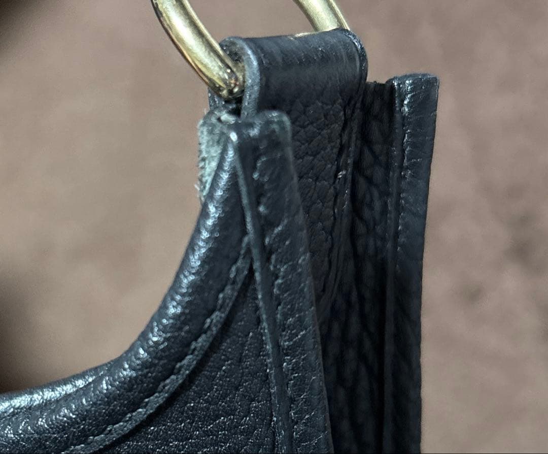 HERMES エルメス エヴリンPM ブラック トゴ エブリン ショルダーバッグ