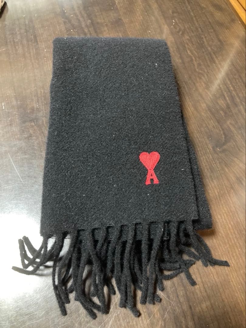 AMI PARIS アミパリス AMI DE COEUR ロゴ ハート マフラー