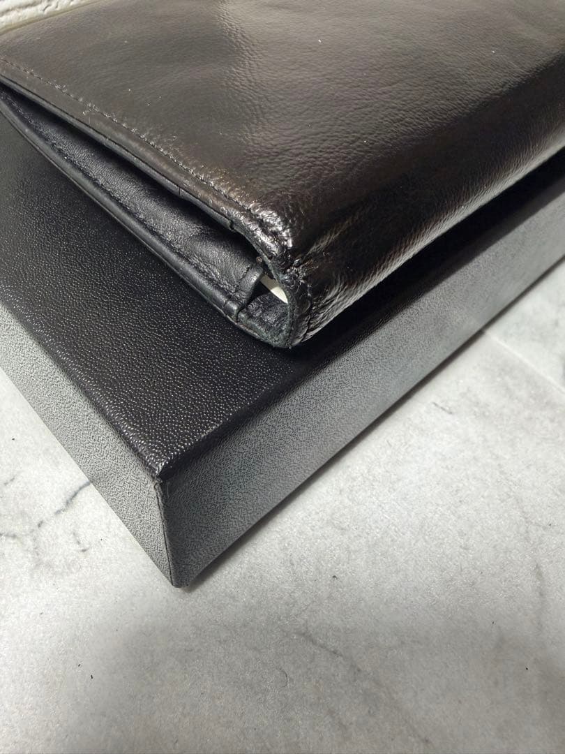 本日のみ値引【美品・シリアル一致】CHANEL 長財布 ラムスキン ブラック