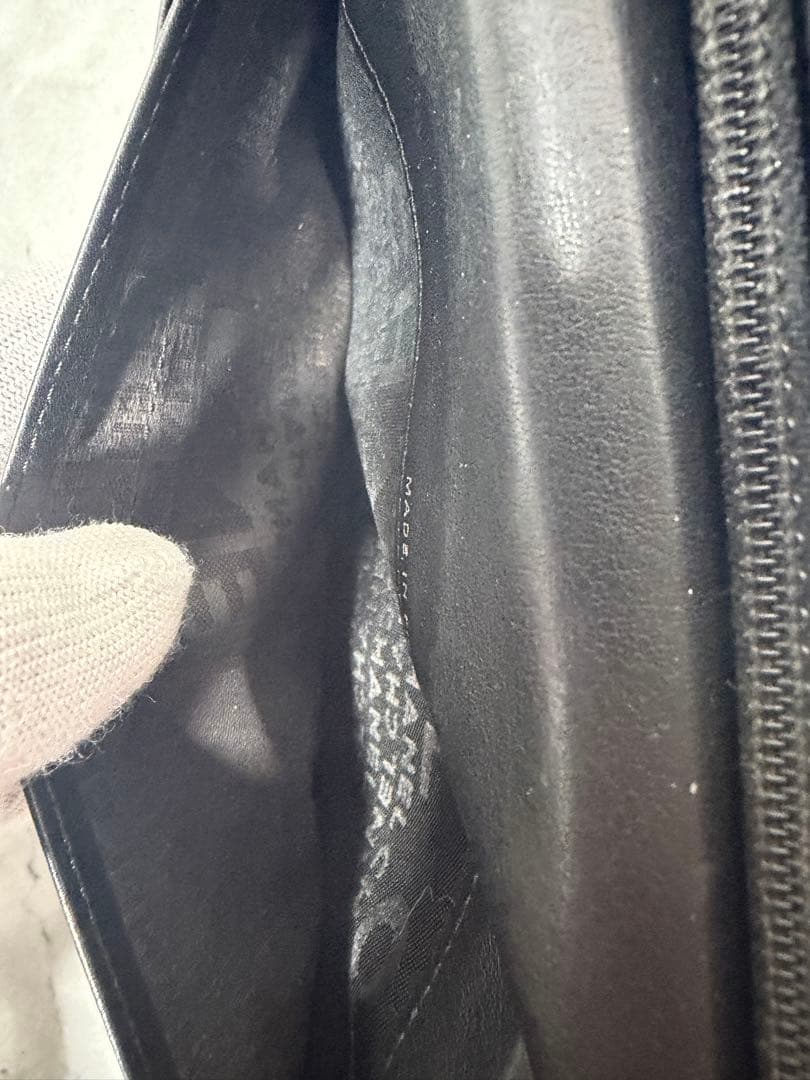 本日のみ値引【美品・シリアル一致】CHANEL 長財布 ラムスキン ブラック