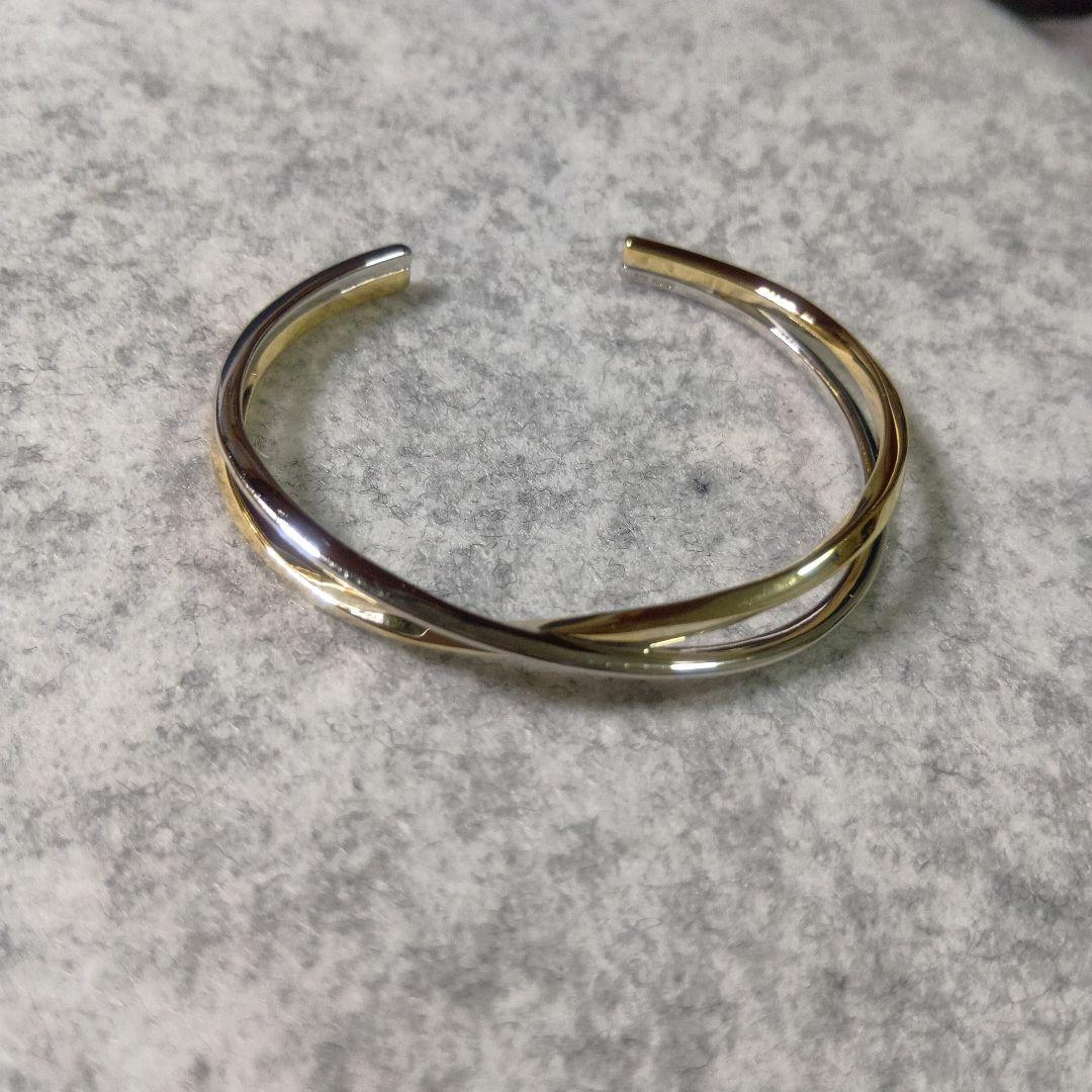 美品★ジュエッテ Jouete バングル クロス コンビカラー