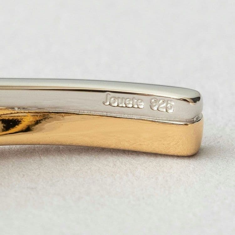 美品★ジュエッテ Jouete バングル クロス コンビカラー