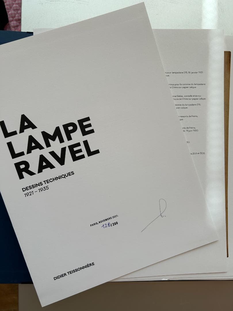 希少本 世界200部限定 シリアルナンバー入 LA LAMPE RAVEL