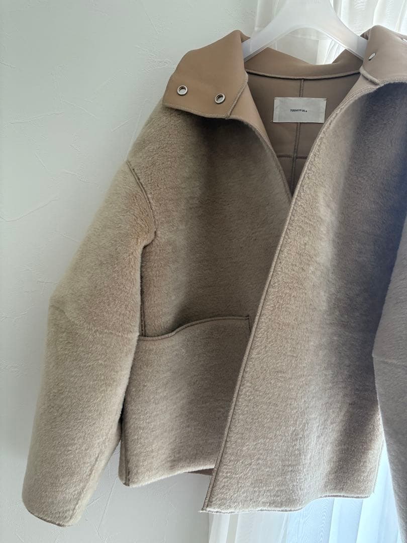 新品todayful Standcollar Boa Jacket 36 今期