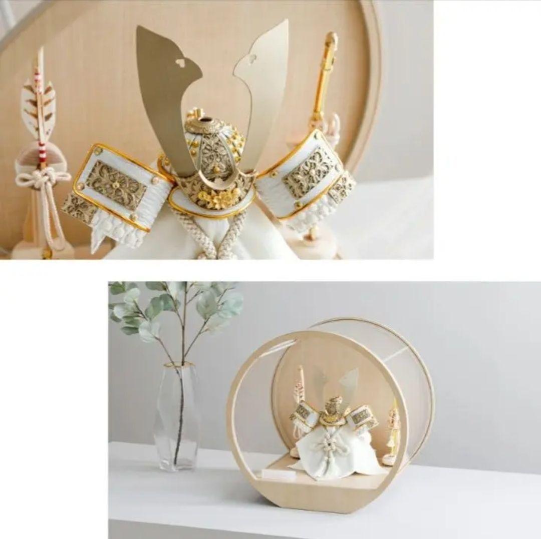 新品未使用　陣羽織付き　五月人形兜飾り　煌稀　ぷりふあ