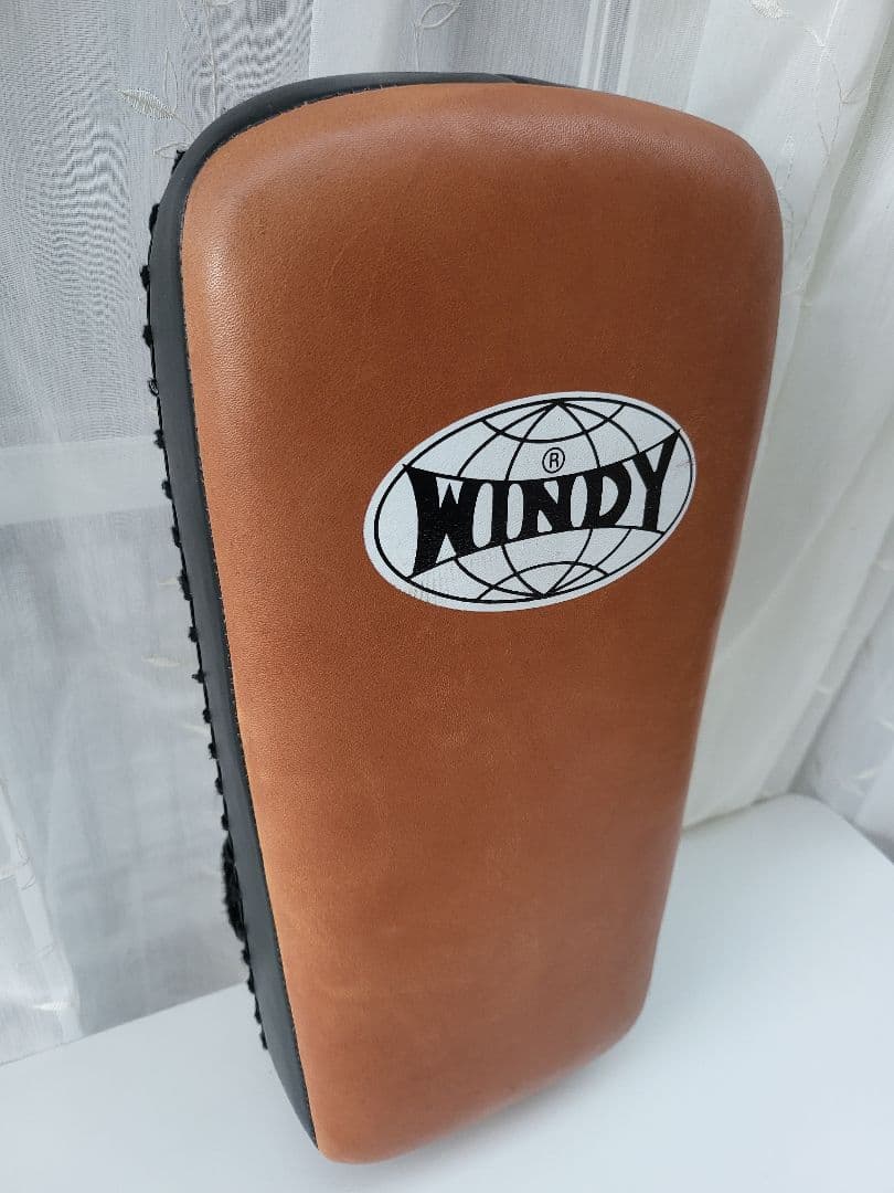 【美品】WINDY キックミット KP-6 茶色／黒