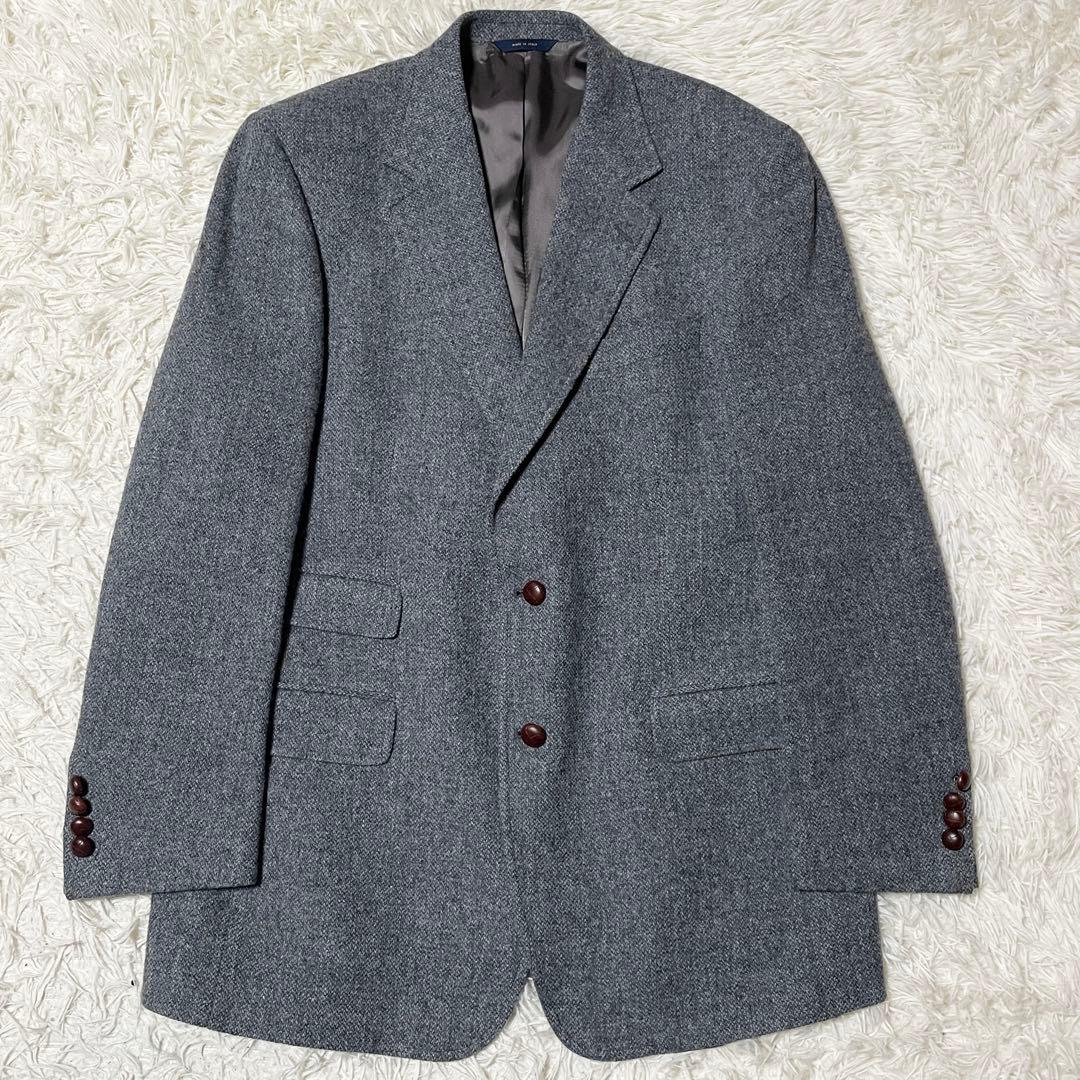 【KKパッパ】ブルックスブラザーズ イタリア製 ツイード くるみボタン